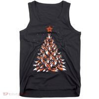 Women Fox Christmas Tree Fox Xmas Tree Gift Tank Top thumb 0