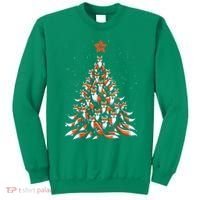 Women Fox Christmas Tree Fox Xmas Tree Gift Sweatshirt thumb 0