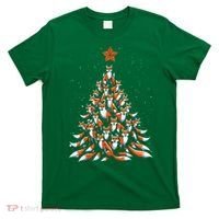 Women Fox Christmas Tree Fox Xmas Tree Gift T-Shirt thumb 0