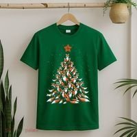 Women Fox Christmas Tree Fox Xmas Tree Gift T-Shirt thumb 2