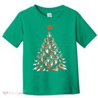 Women Fox Christmas Tree Fox Xmas Tree Gift Toddler T-Shirt thumb 0