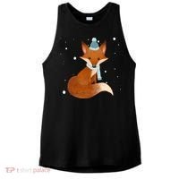 Winter Fox Cute Ladies PosiCharge Tri-Blend Wicking Tank thumb 0