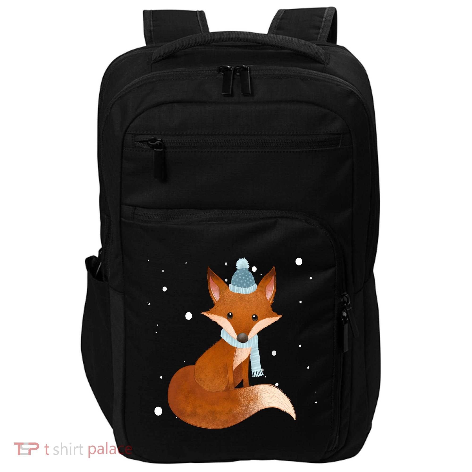 Winter Fox Cute Impact Tech Backpack