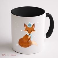 Winter Fox Cute Coffee Mug thumb 1