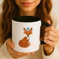 Winter Fox Cute Coffee Mug thumb 3