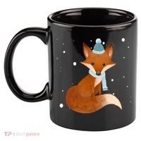 Winter Fox Cute 11oz C Handle Ceramic Mug thumb 2