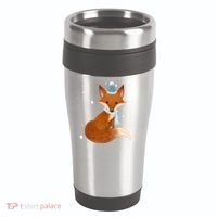 Winter Fox Cute 16oz Travel Tumbler thumb 0