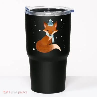 Winter Fox Cute Tumbler