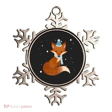 Winter Fox Cute Ornament