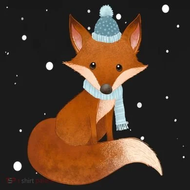 Winter Fox Cute Ornament