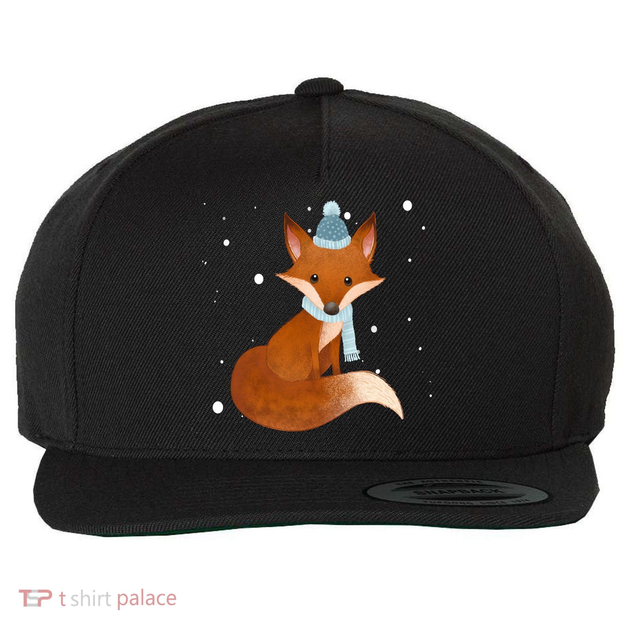 Winter Fox Cute Wool Snapback Cap
