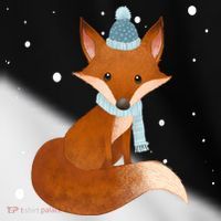 Winter Fox Cute Toddler Fine Jersey T-Shirt thumb 2
