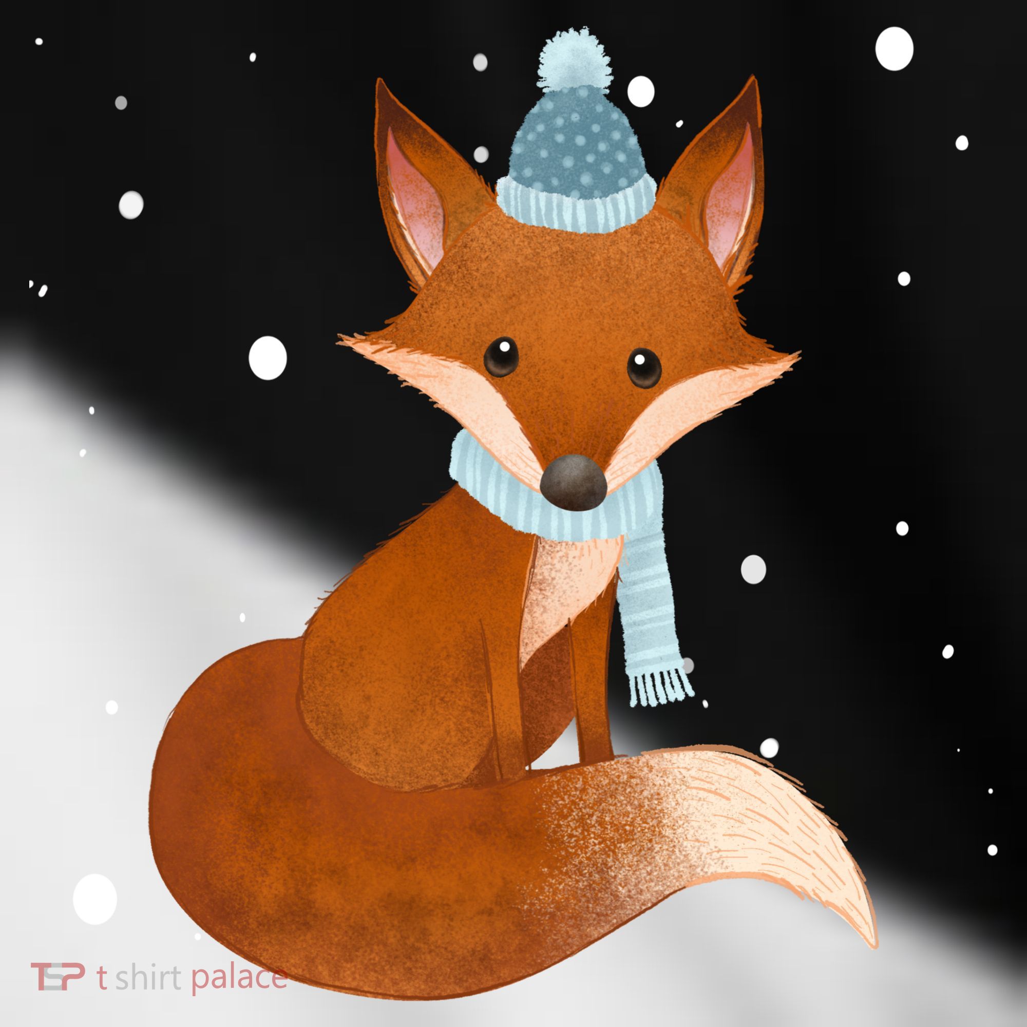 Winter Fox Cute Toddler Fine Jersey T-Shirt