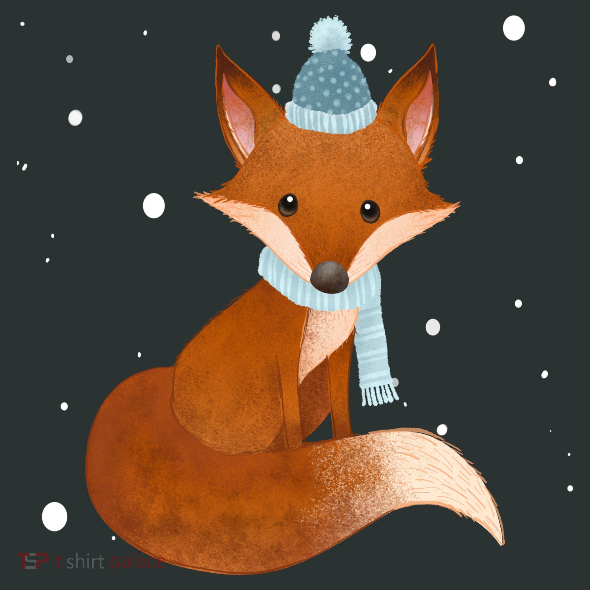 Winter Fox Cute Infant Baby Jersey Bodysuit