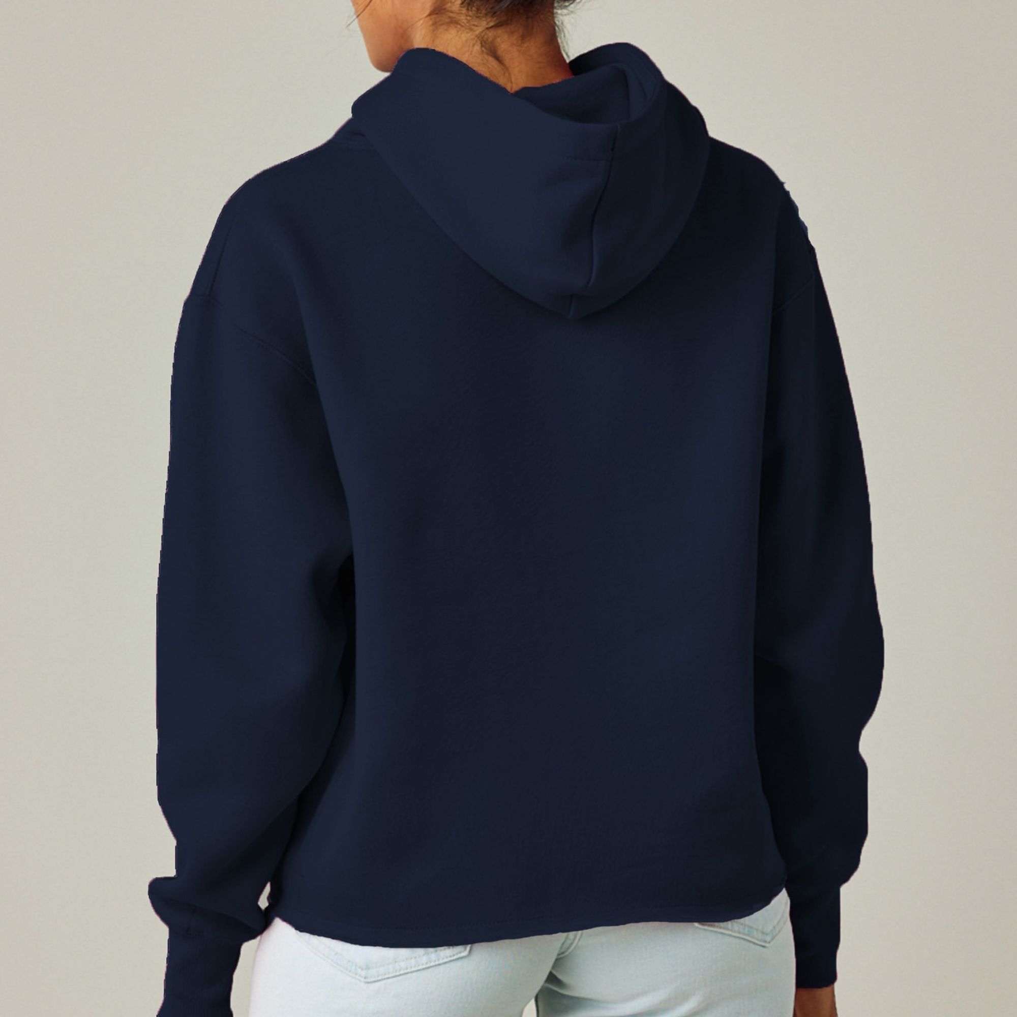 Winter Fox Cute Ladies Heavyweight Boxy Pullover Hoodie