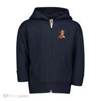 Winter Fox Cute Toddler Zip Fleece Hoodie thumb 0