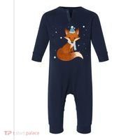 Winter Fox Cute Infant Fleece One Piece thumb 0