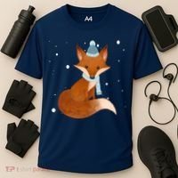 Winter Fox Cute Cooling Performance Crew T-Shirt thumb 3