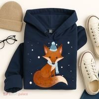 Winter Fox Cute Hoodie thumb 4