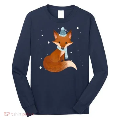 Winter Fox Cute Long Sleeve Shirt