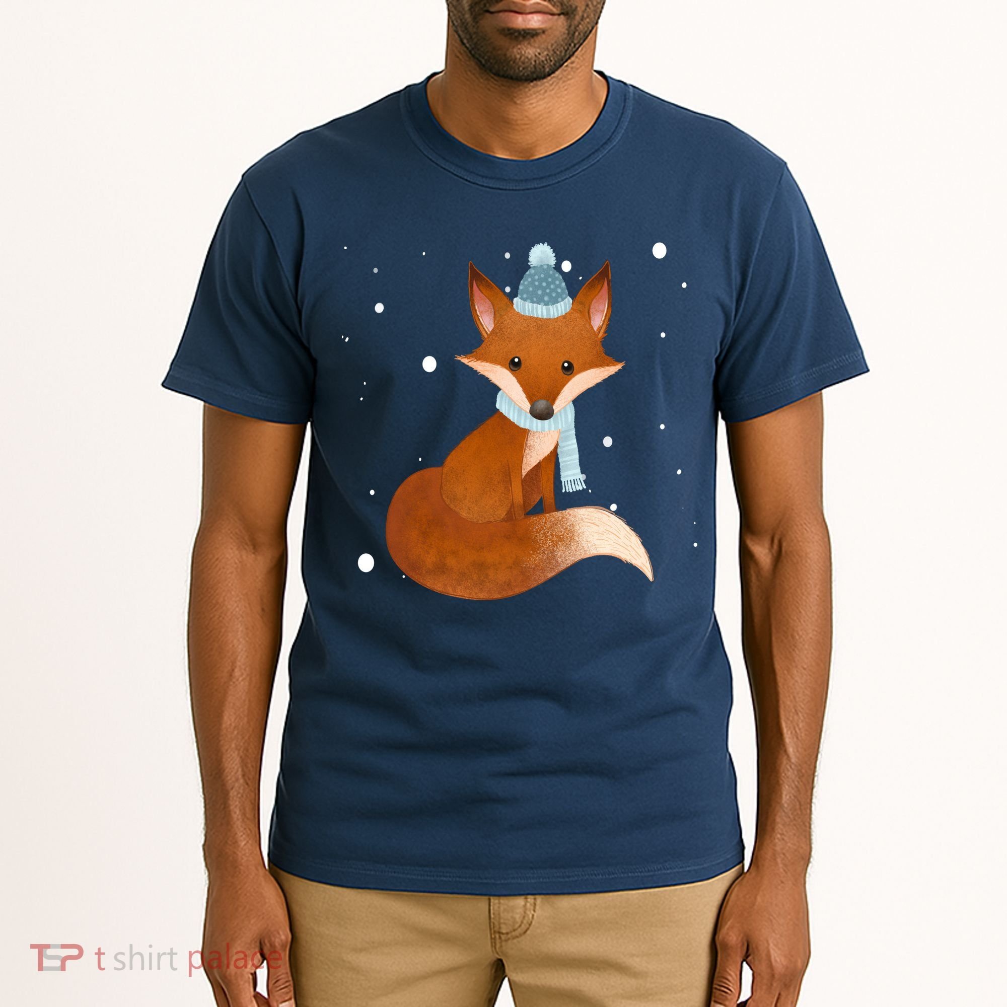 Winter Fox Cute Tall T-Shirt