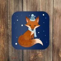 Winter Fox Cute Coaster thumb 0