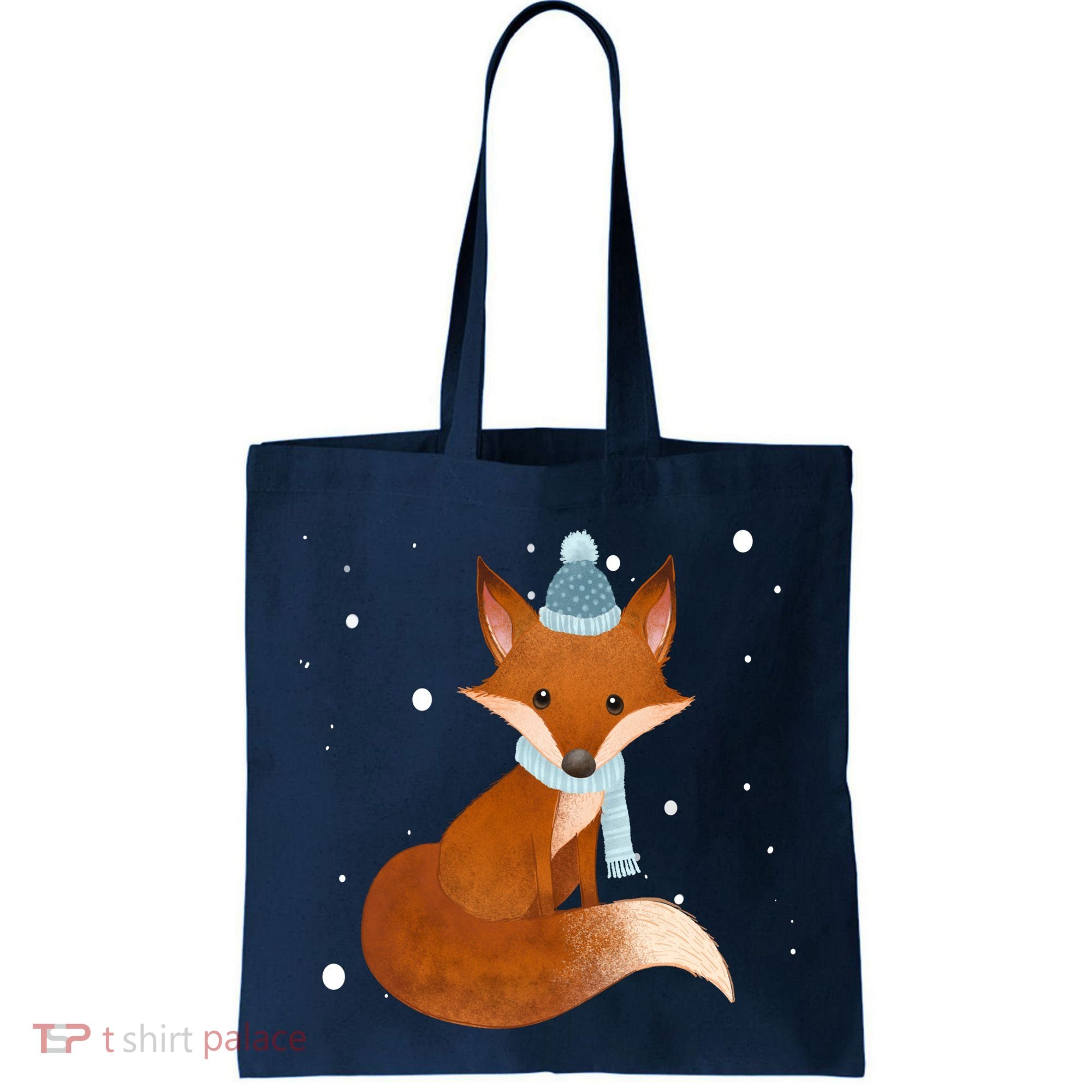 Winter Fox Cute Tote Bag