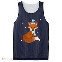 Winter Fox Cute Mesh Reversible Basketball Jersey Tank thumb 0