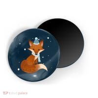 Winter Fox Cute Magnet thumb 0