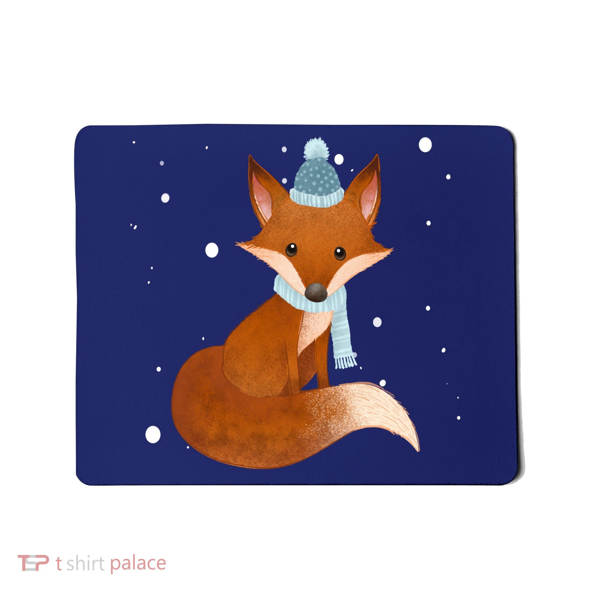 Winter Fox Cute Mousepad