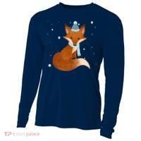 Winter Fox Cute Cooling Performance Long Sleeve Crew thumb 0