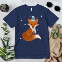 Winter Fox Cute Premium T-Shirt thumb 2