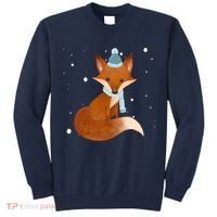 Winter Fox Cute Tall Sweatshirt thumb 0