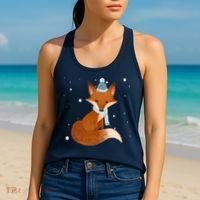 Winter Fox Cute Women's Tank Top thumb 2