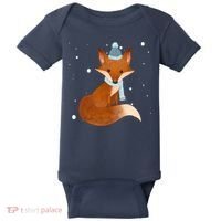 Winter Fox Cute Baby Bodysuit thumb 0