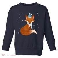 Winter Fox Cute Toddler Sweatshirt thumb 0