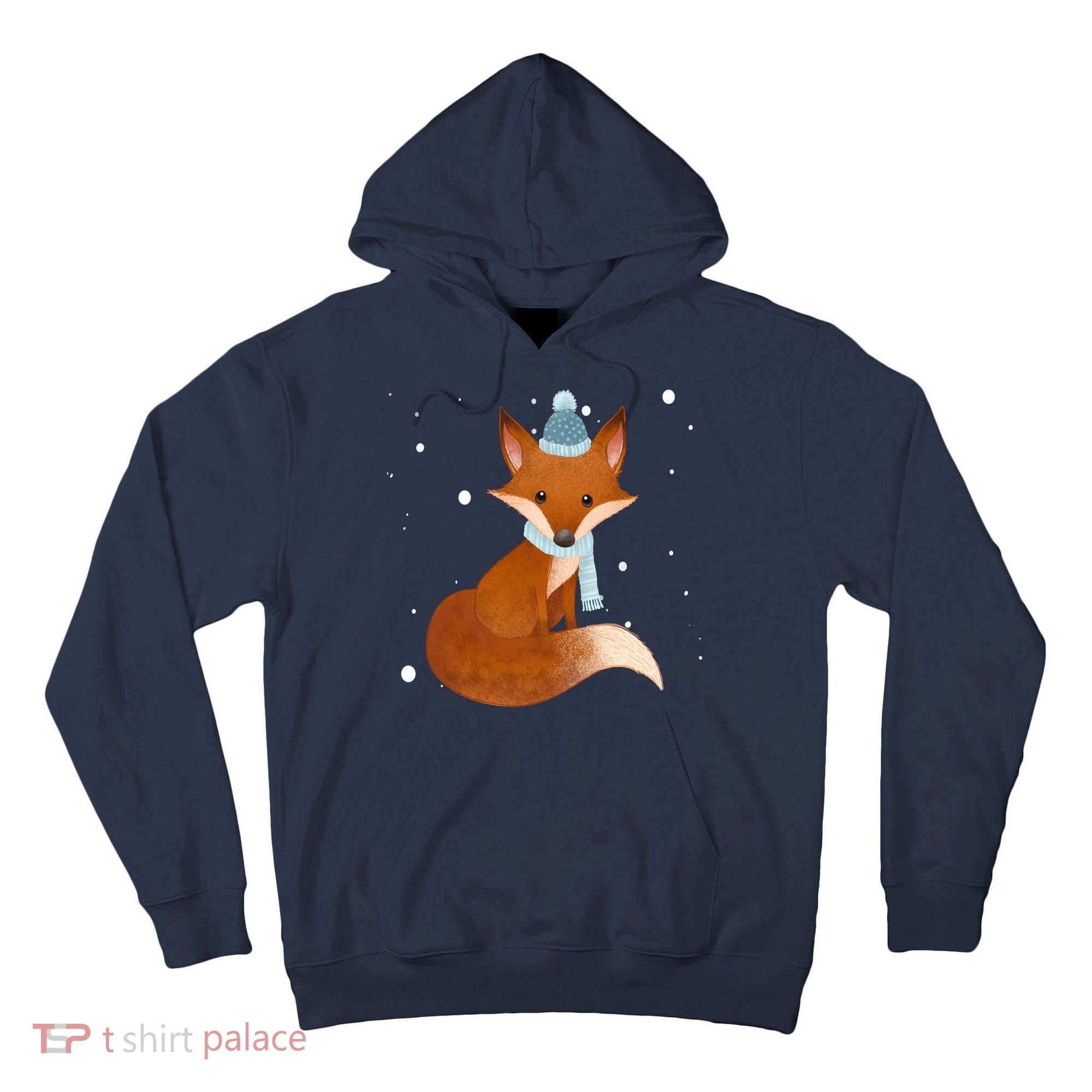 Winter Fox Cute Tall Hoodie