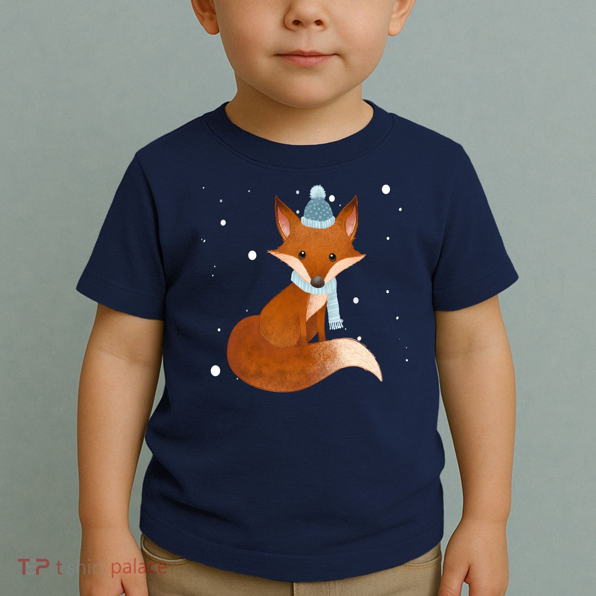 Winter Fox Cute Toddler T-Shirt