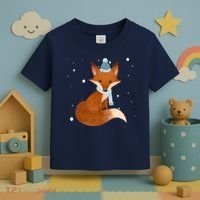 Winter Fox Cute Toddler T-Shirt thumb 3