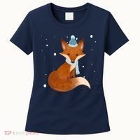 Winter Fox Cute Women's T-Shirt thumb 0