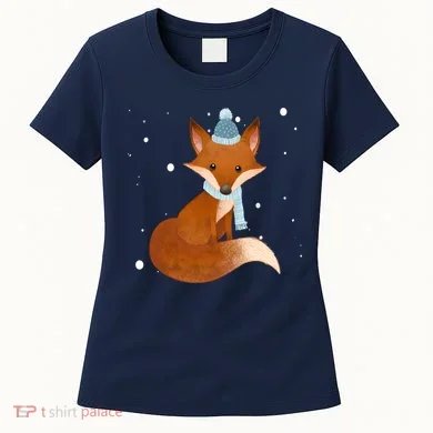 Winter Fox Cute Women's T-Shirt
