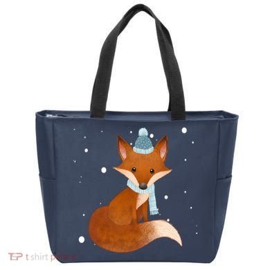 Winter Fox Cute Tote Bag