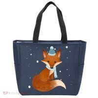 Winter Fox Cute Tote Bag thumb 0