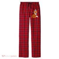 Winter Fox Cute Men's Flannel Plaid Pajama Pants thumb 0