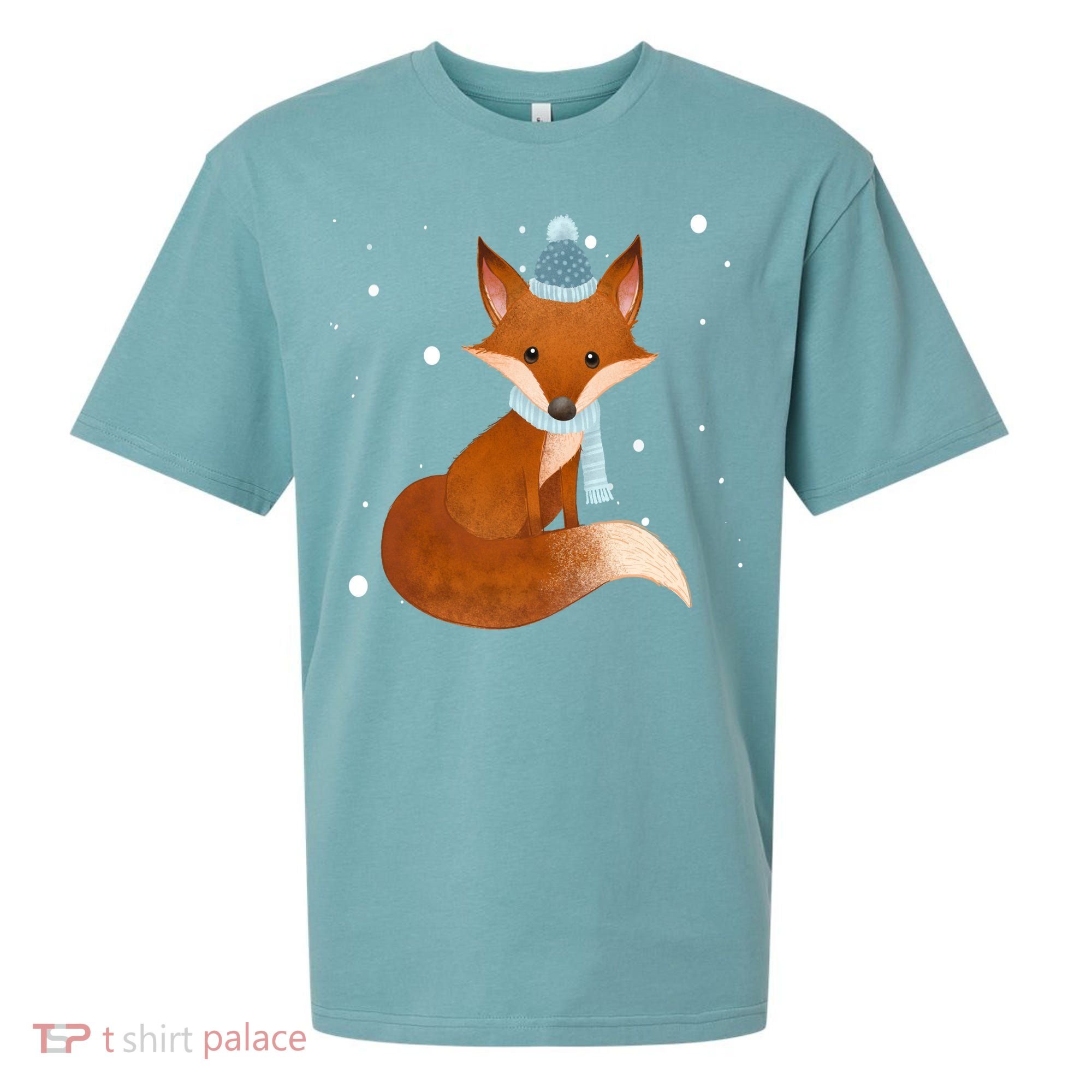 Winter Fox Cute Sueded Cloud Jersey T-Shirt