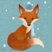 Winter Fox Cute Sueded Cloud Jersey T-Shirt thumb 2