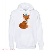 Winter Fox Cute Comfort Colors Garment-Dyed Hooded Sweatshirt thumb 0