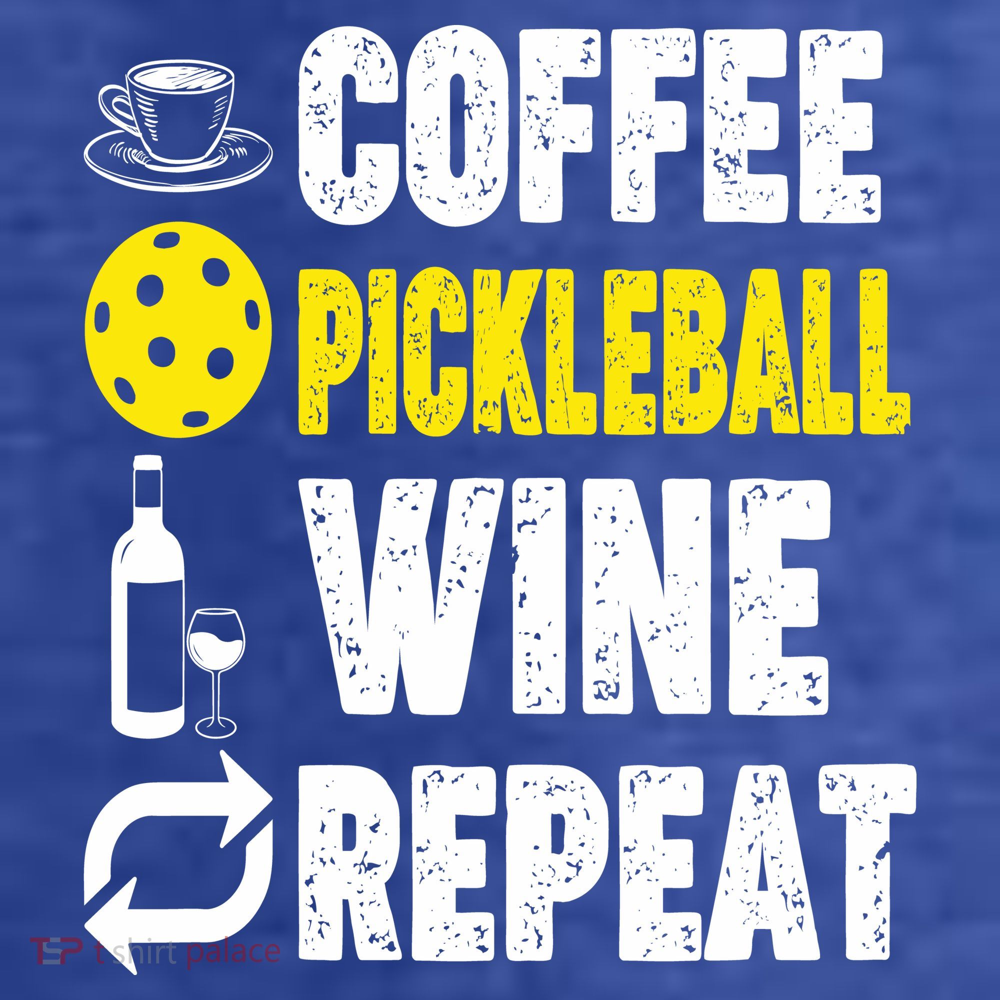 Funny Coffee Pickleball Wine Repeat Gift Women's Hoodie