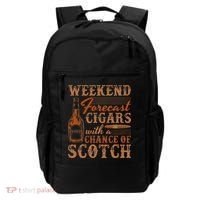 Weekend Forecast Cigars With Chance Of Scotch Dad Father Backpack thumb 0