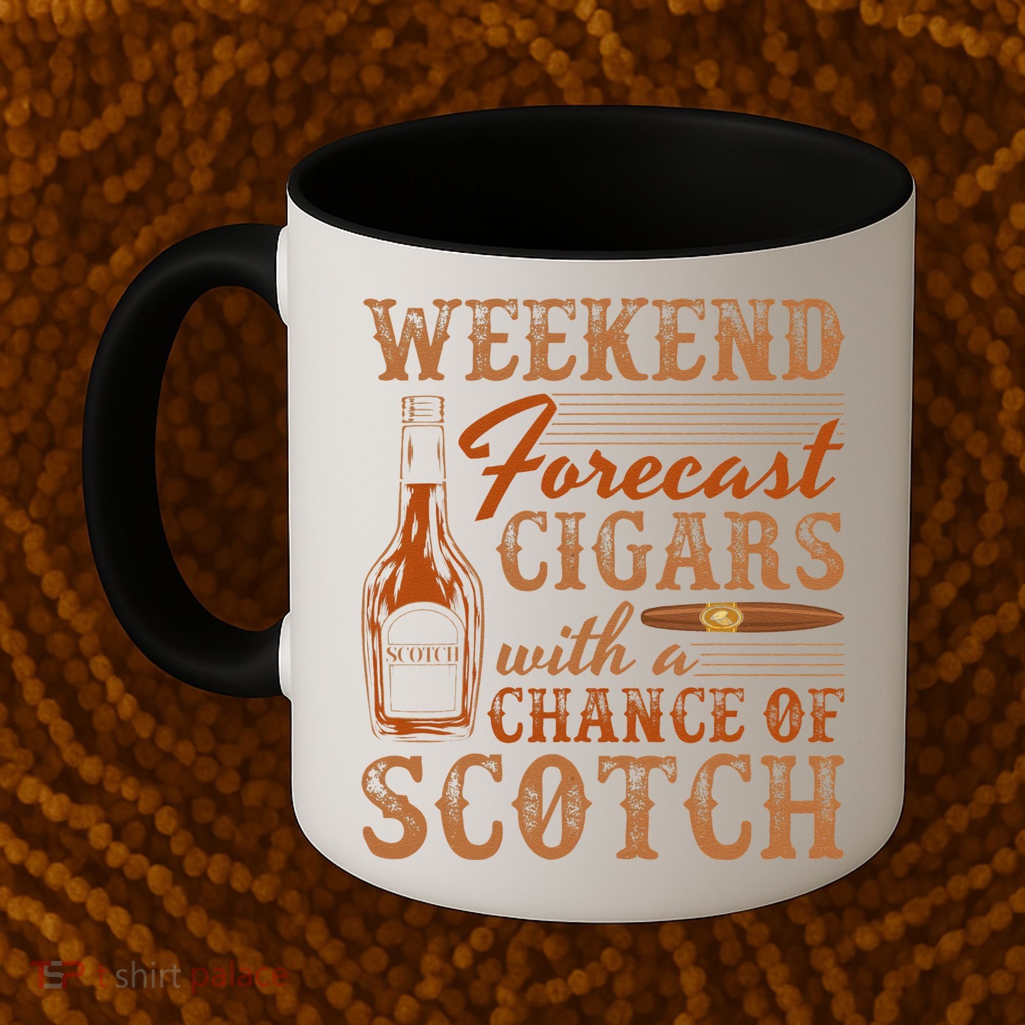 Weekend Forecast Cigars With Chance Of Scotch Dad Father Coffee Mug